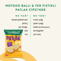 Wefood Ballı & Yer Fıstıklı Patlak Cipsi 60 g 15'li