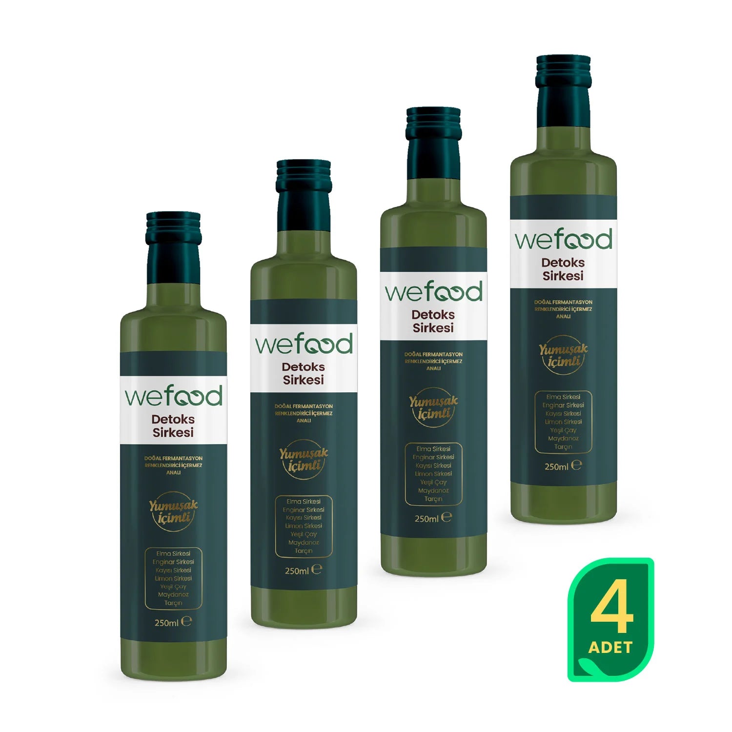 Wefood Detoks Sirkesi 250 ml 4'lü