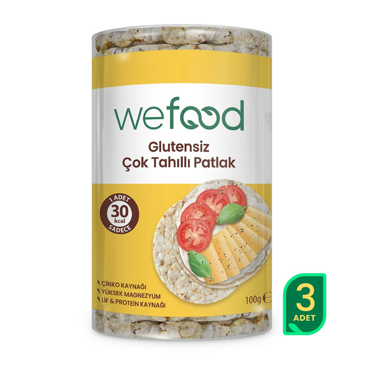 Wefood Çok Tahıllı Patlak 100 gr 3'lü