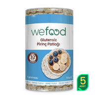 Wefood Pirinç Patlağı 100 gr 5'li