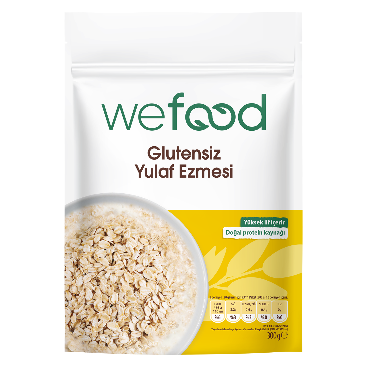 Wefood Glutensiz Yulaf Ezmesi 300 gr