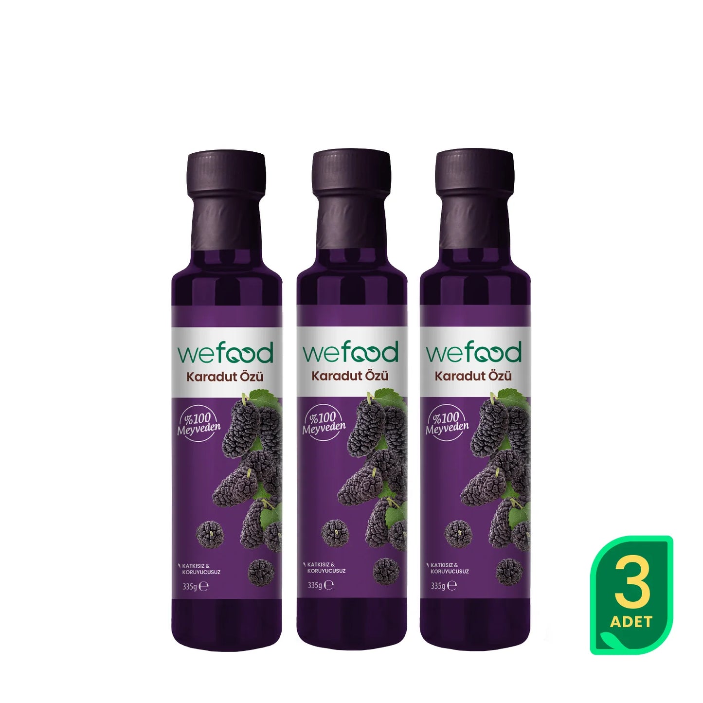 Wefood Karadut Özü 335 gr (Soğuk Sıkım) 3'lü