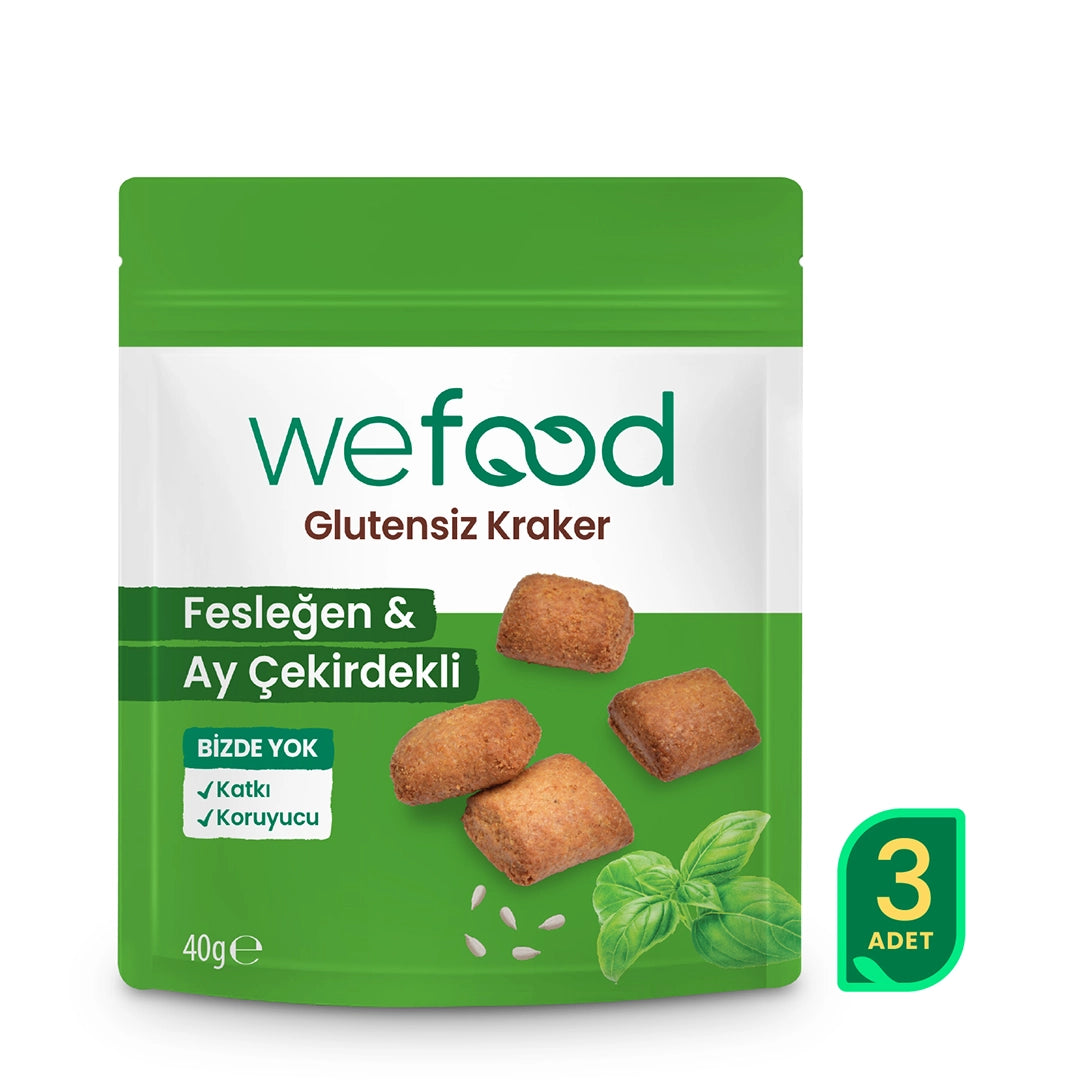 Wefood Fesleğenli Kraker 40 gr 3'lü