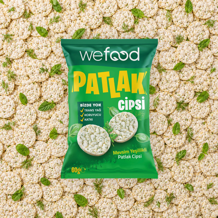 Wefood Mevsim Yeşillikli Patlak Cipsi 60 g 15'li