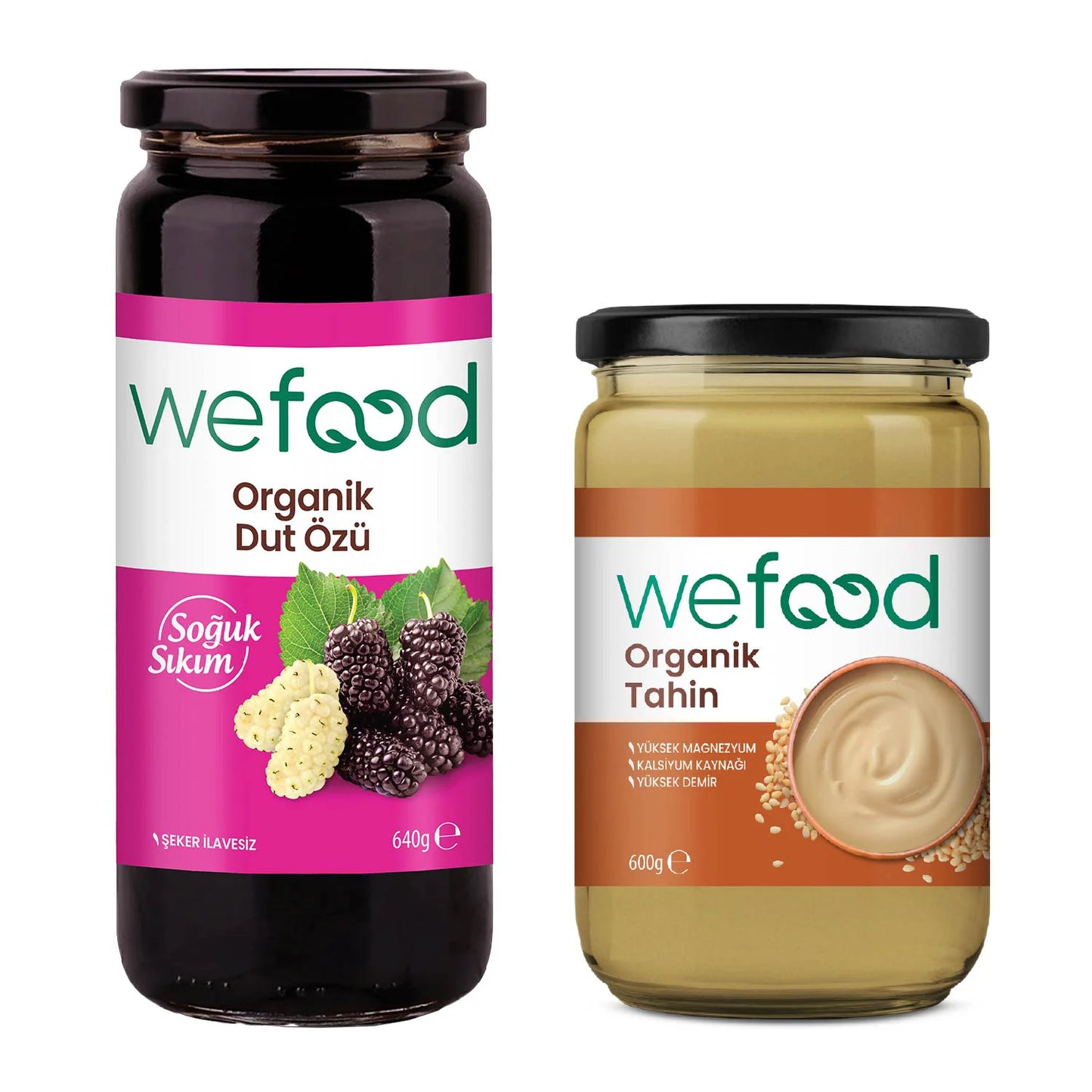 Wefood Organik Tahin 600 gr + Wefood Organik Dut Özü 640 gr