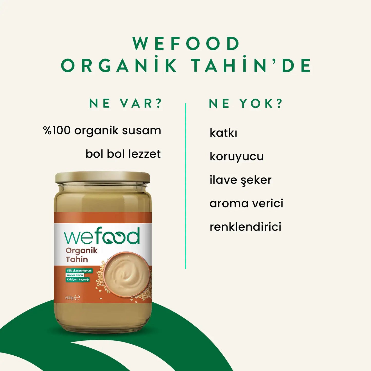 Wefood Organik Tahin 600 gr