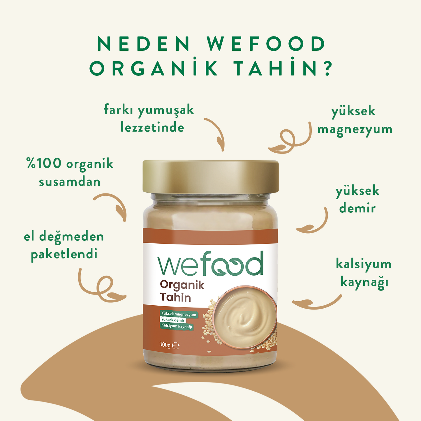 Wefood Organik Tahin 300 gr