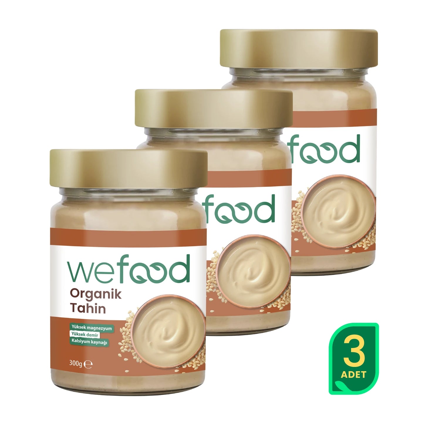 Wefood Organik Tahin 300 gr 3'lü