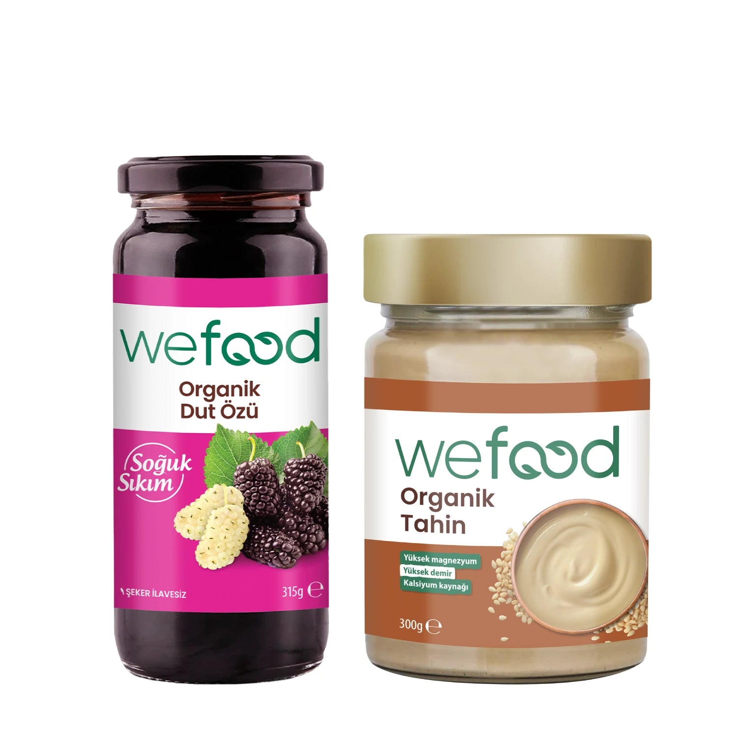Wefood Organik Tahin 300 gr + Organik Dut Özü 315 gr