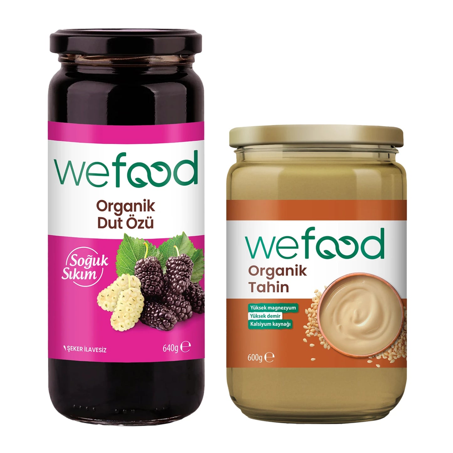 Wefood Organik Tahin 600 gr + Wefood Organik Dut Özü 640 gr