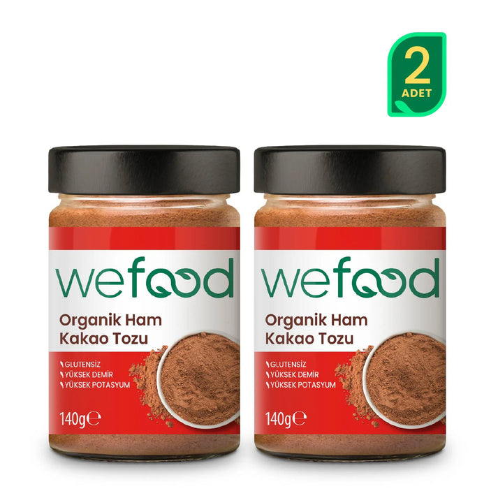 Wefood Organik Ham Kakao Tozu 140 gr 2'li