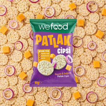 Wefood Peynir & Soğanlı Patlak Cipsi 60 g 8'li