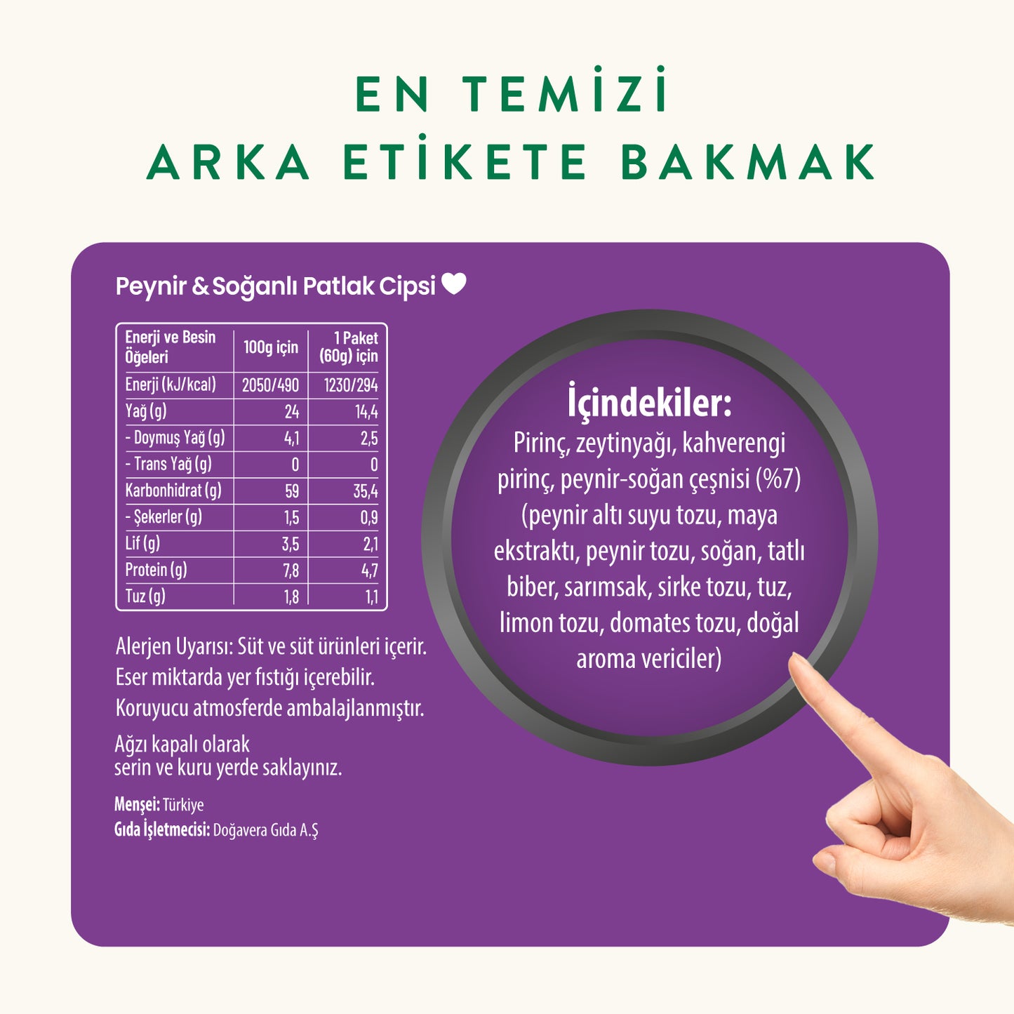 Wefood Peynir & Soğanlı Patlak Cipsi 60 g 15'li