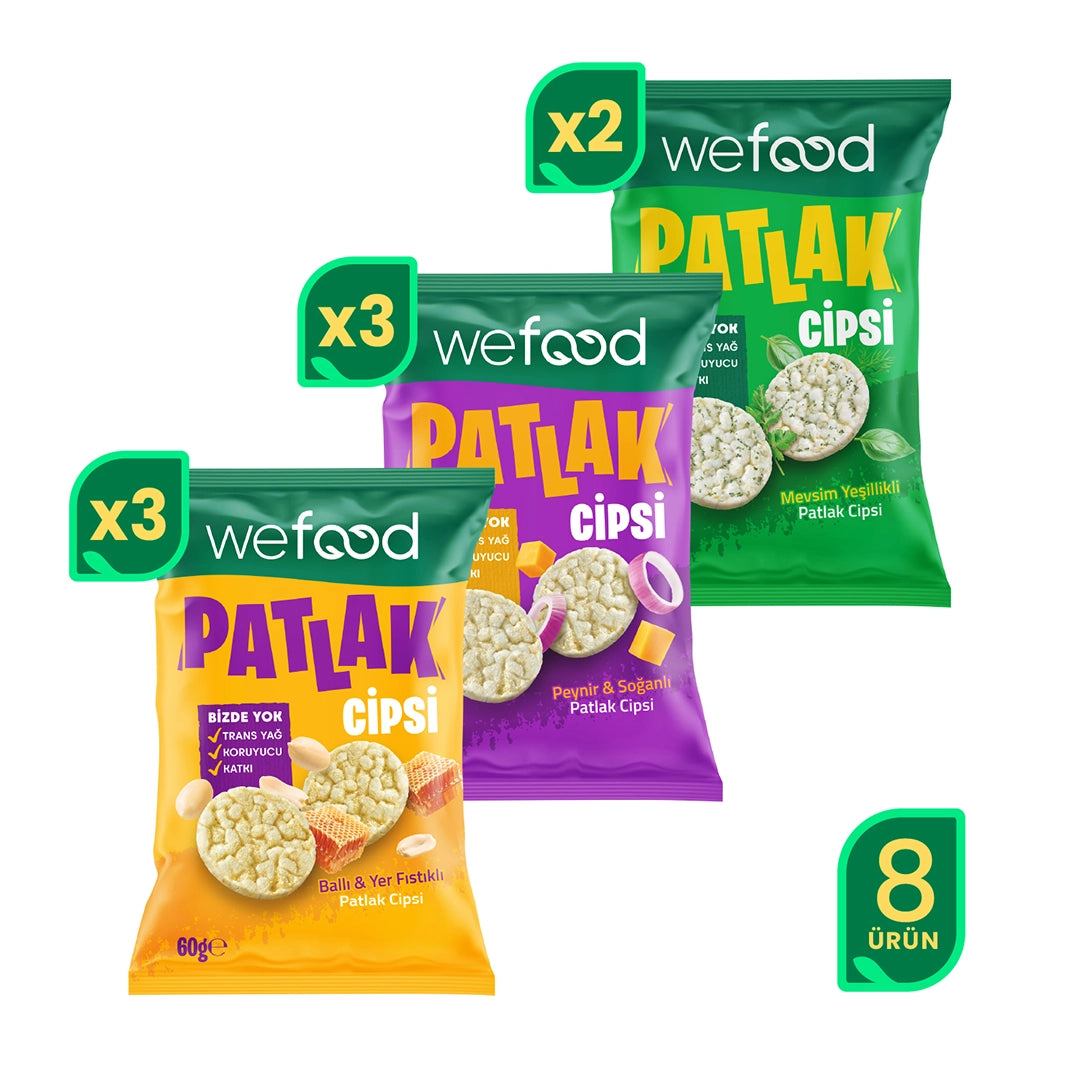 Wefood Patlak Cips Deneme Paketi 60 g 8'li