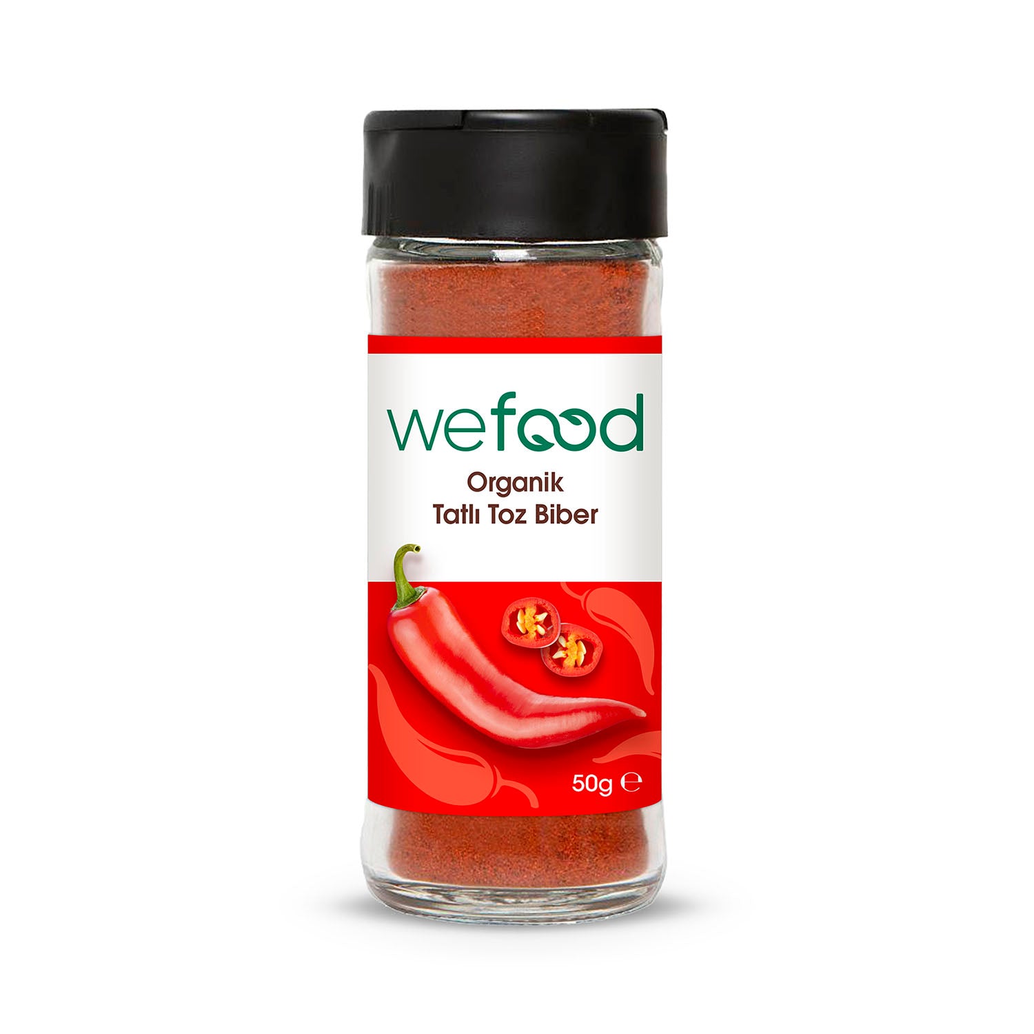 Wefood Organik Kırmızı Tatlı Biber Tozu 50 gr