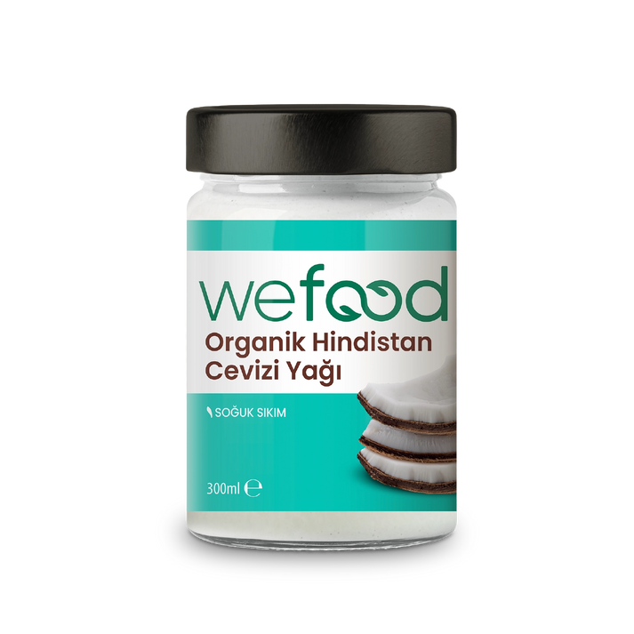 Wefood Organik Hindistan Cevizi Yağı 300 ml (Soğuk Sıkım)