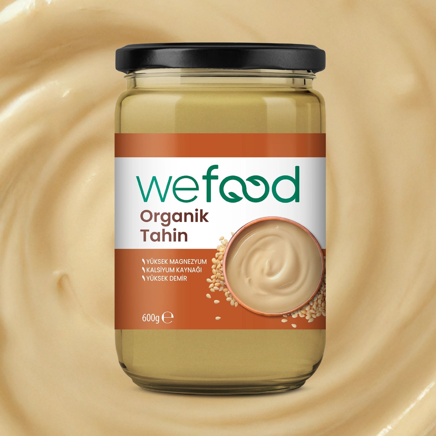 Wefood Organik Tahin 600 gr 3'lü