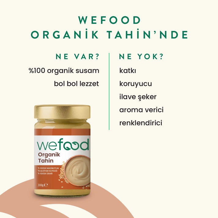 Wefood Organik Tahin 300 gr 3'lü