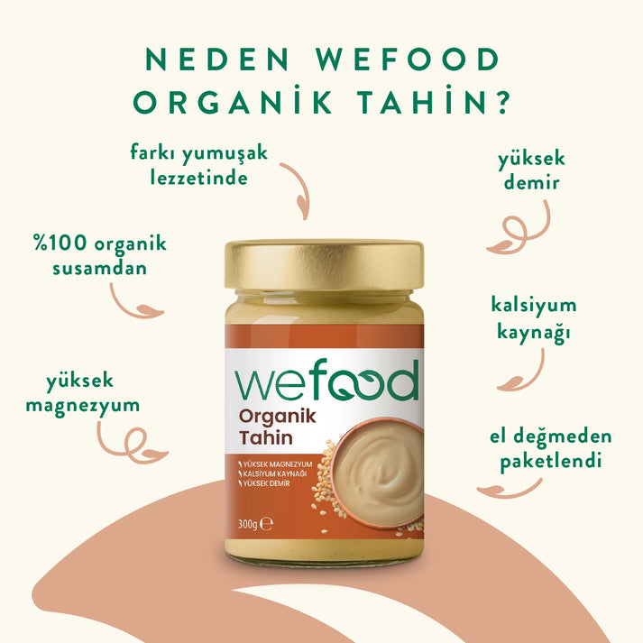 Wefood Organik Tahin 300 gr 3'lü