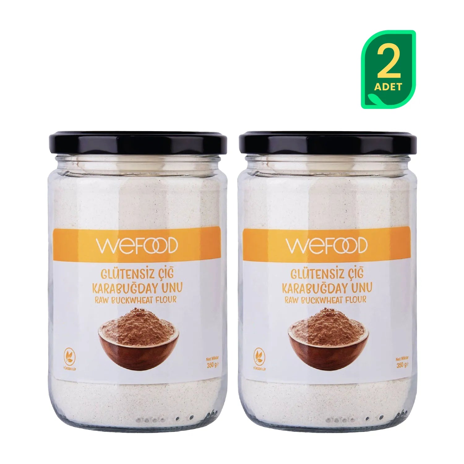 Wefood Glutensiz Çiğ Karabuğday Unu 350 gr 2'li
