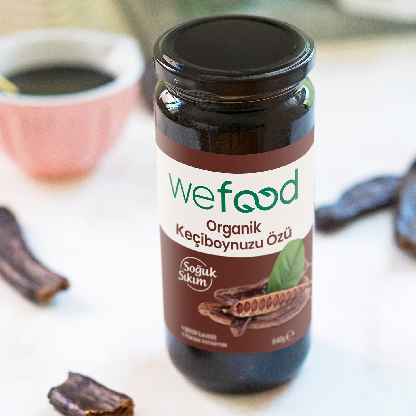 Wefood Organik Keçiboynuzu Özü 640 gr (Soğuk Sıkım)