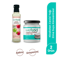 Wefood Organik Hindistan Cevizi Yağı 150 ml + Wefood Organik Elma Suyu Konsantresi 340 ml