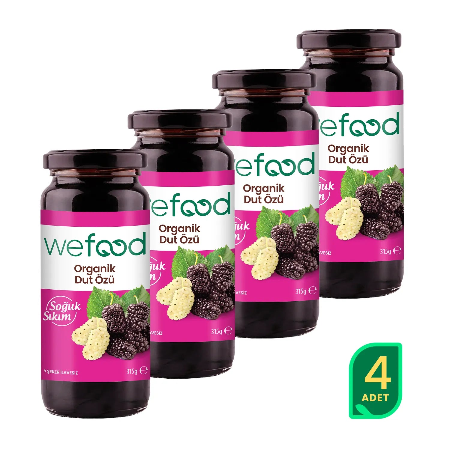 Wefood Organik Dut Özü 315 gr 4'lü