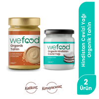 Wefood Organik Hindistan Cevizi Yağı 150 ml + Wefood Organik Tahin 300 gr