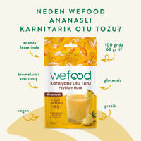 Wefood Ananaslı Karnıyarık Otu (Psyllium) Tozu 90 g