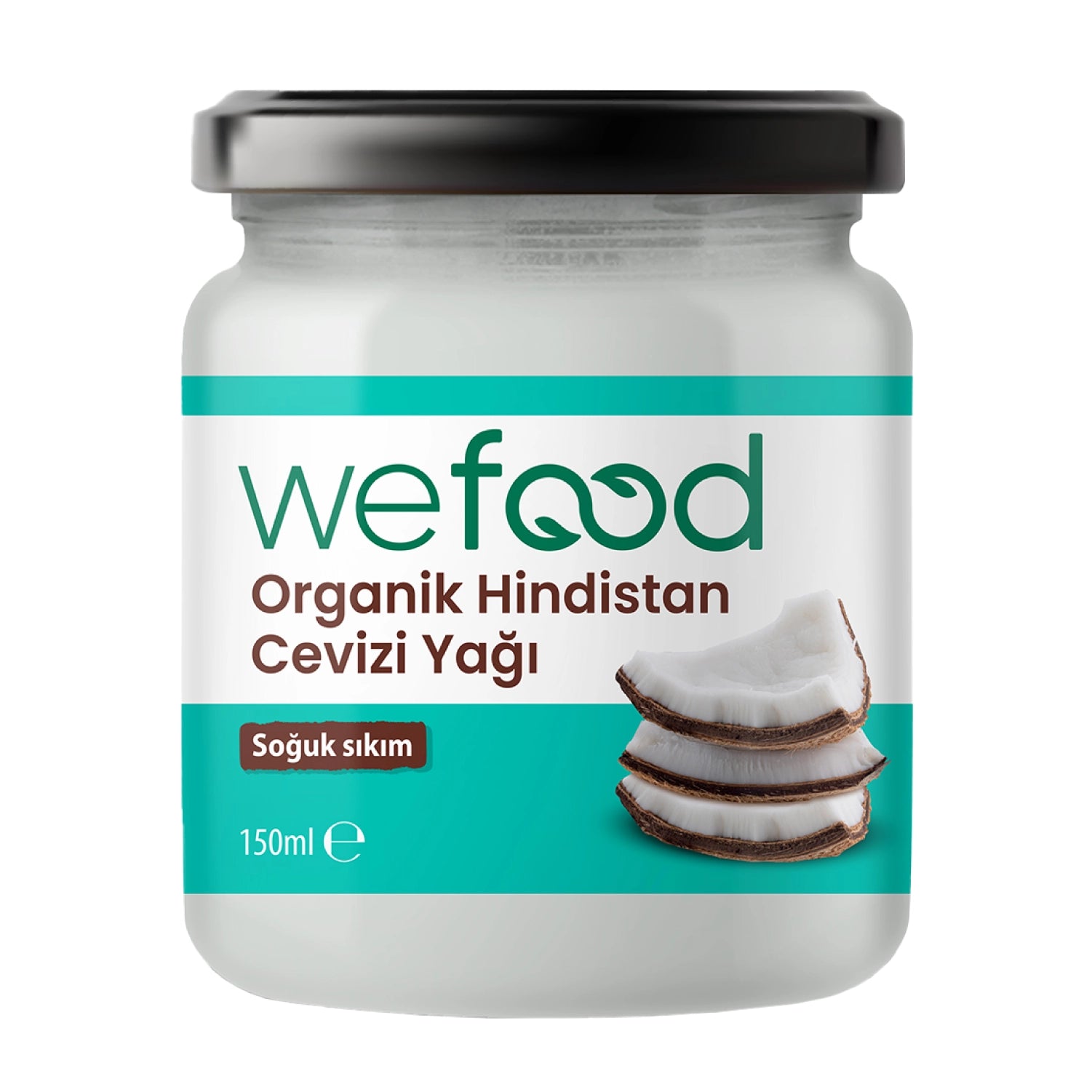 Wefood Organik Hindistan Cevizi Yağı 150 ml (Soğuk Sıkım)