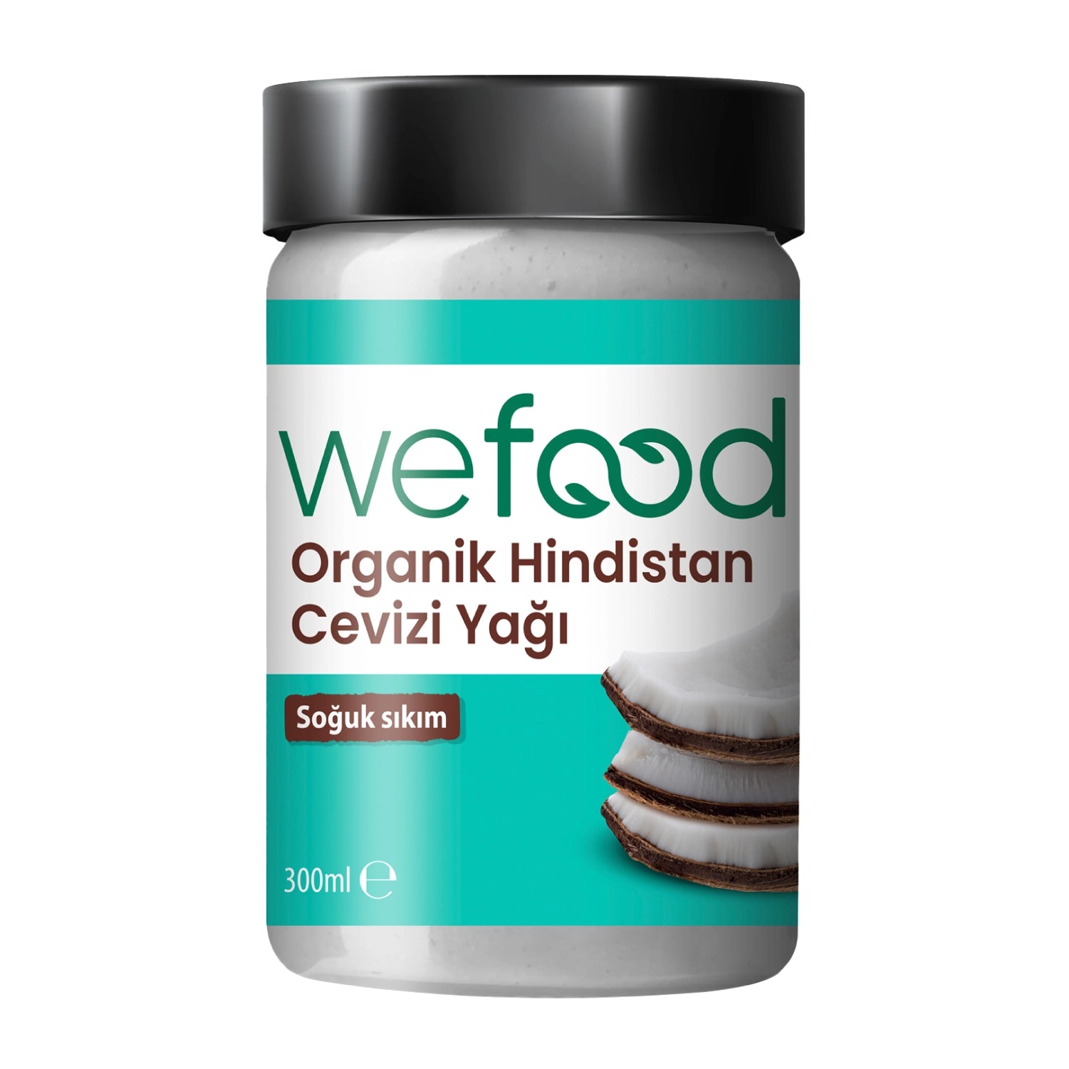 Wefood Organik Hindistan Cevizi Yağı 300 ml 2'li (Organik Sertifikalı, Soğuk Sıkım)