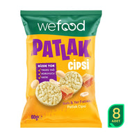 Wefood Ballı & Yer Fıstıklı Patlak Cipsi 60 g 8'li