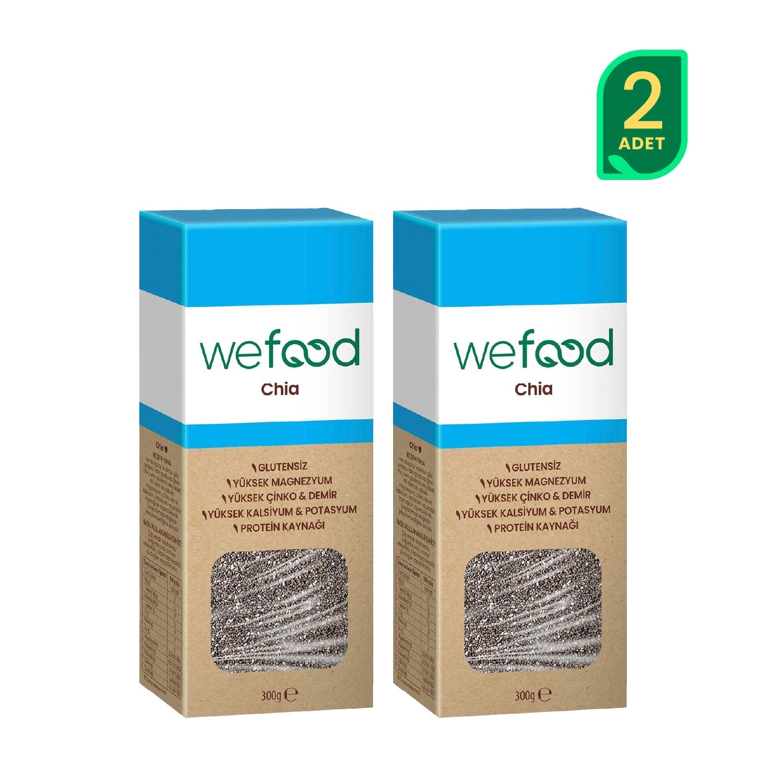 Wefood Siyah Chia 300 gr 2'li