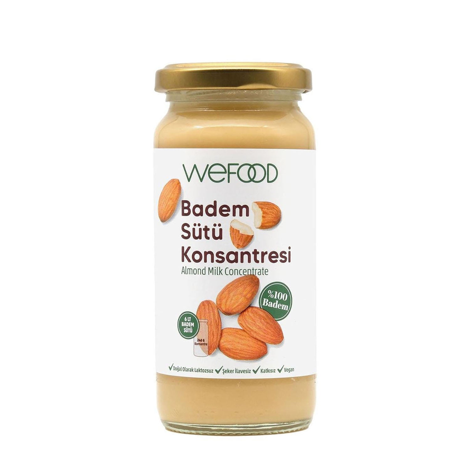 Wefood Badem Sütü Konsantresi (%100 Badem) 240 gr