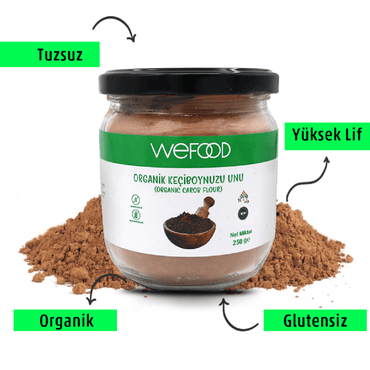 Wefood Organik Glutensiz Keçiboynuzu Unu 250 gr