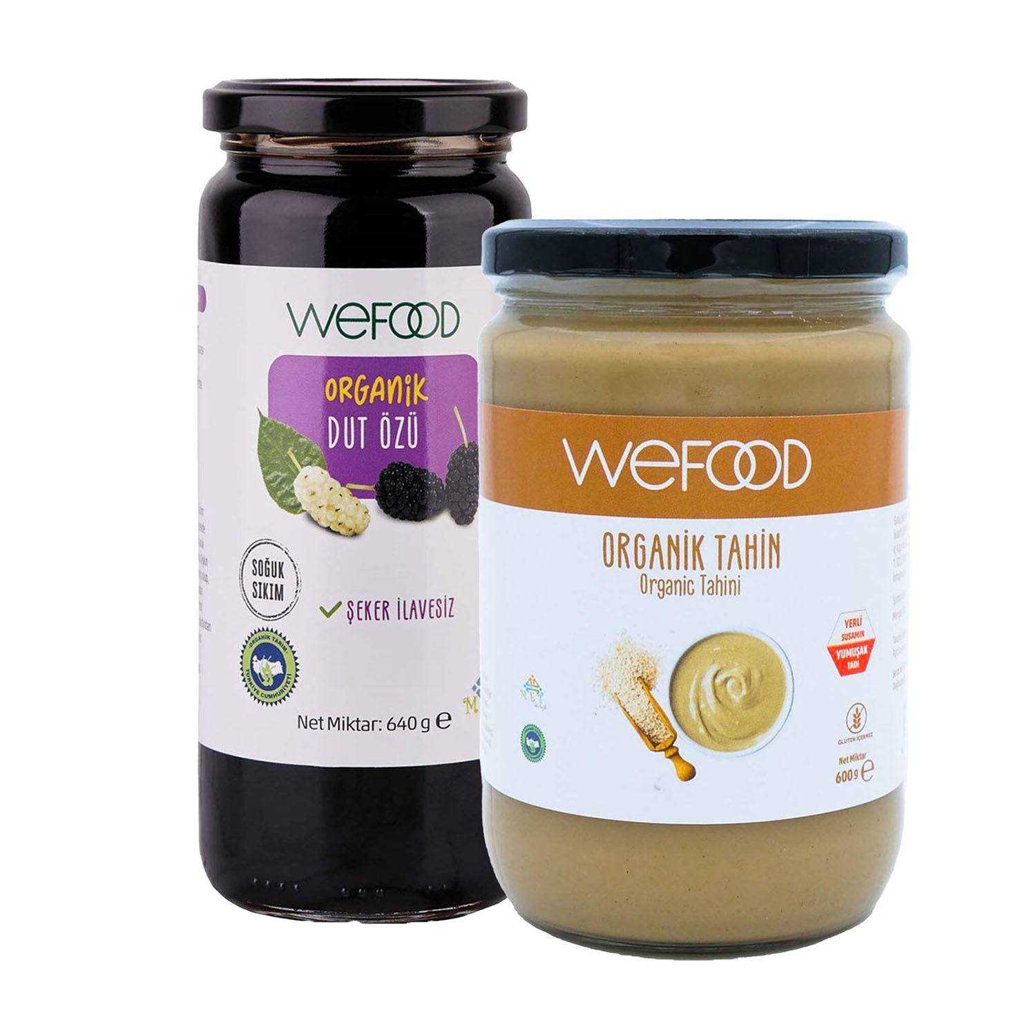 Wefood Organik Tahin 600 gr + Wefood Organik Dut Özü 640 gr