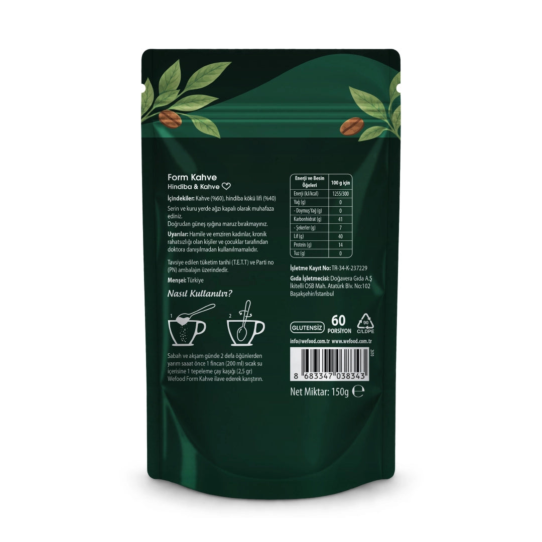 Wefood Form Kahve 150 gr 2'li