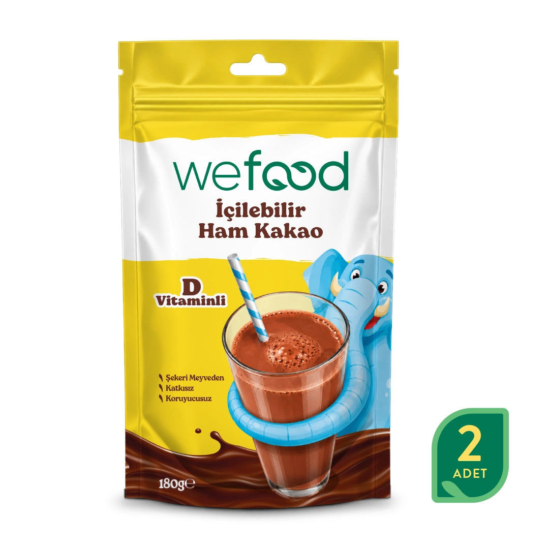 Wefood İçilebilir Ham Kakao 180 gr 2'li