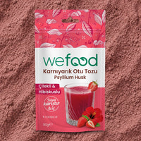 Wefood Hibiskus & Çilekli Karnıyarık Otu Tozu 90 g