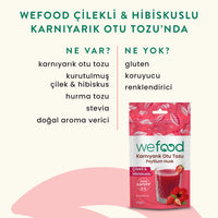 Wefood Hibiskus & Çilekli Karnıyarık Otu Tozu 90 g