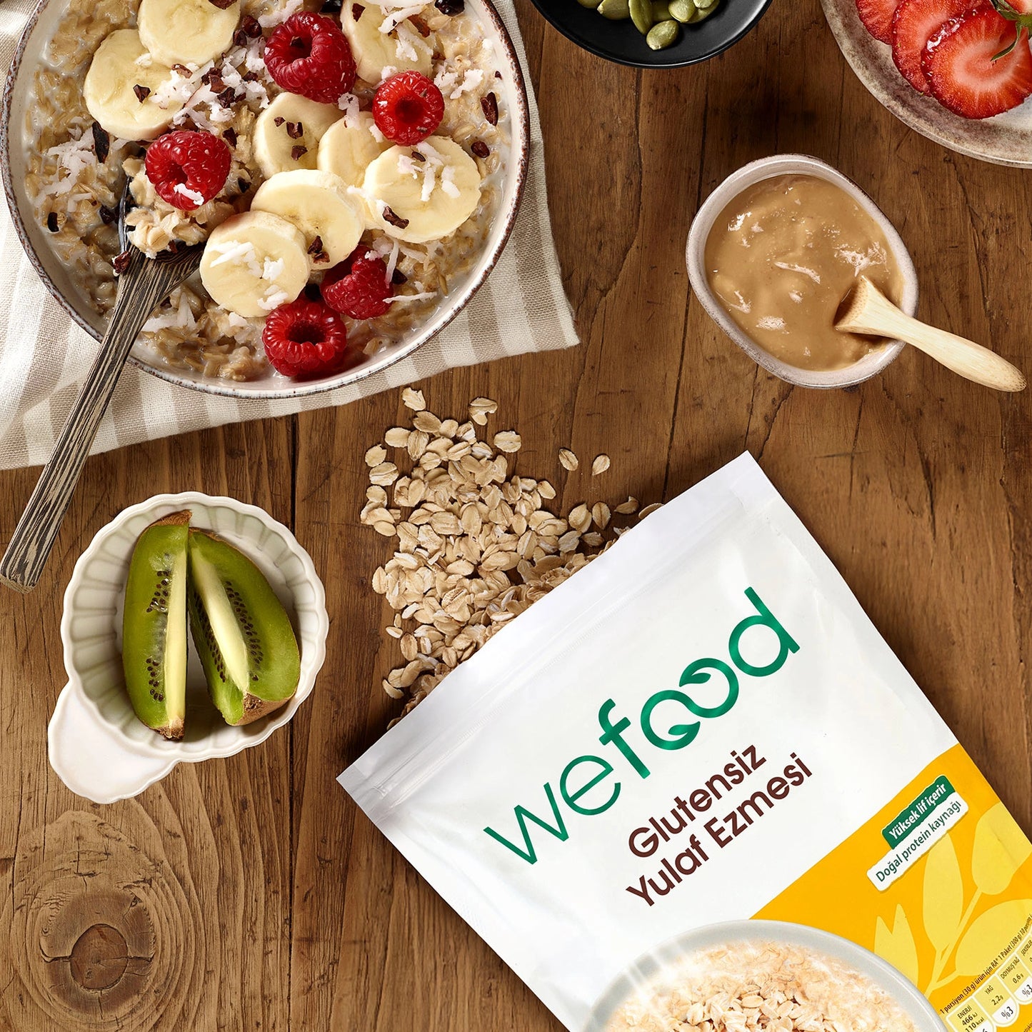 Wefood Glutensiz Yulaf Ezmesi 300 gr 5'li