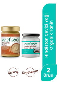 Wefood Organik Hindistan Cevizi Yağı 150 ml + Wefood Organik Tahin 300 gr